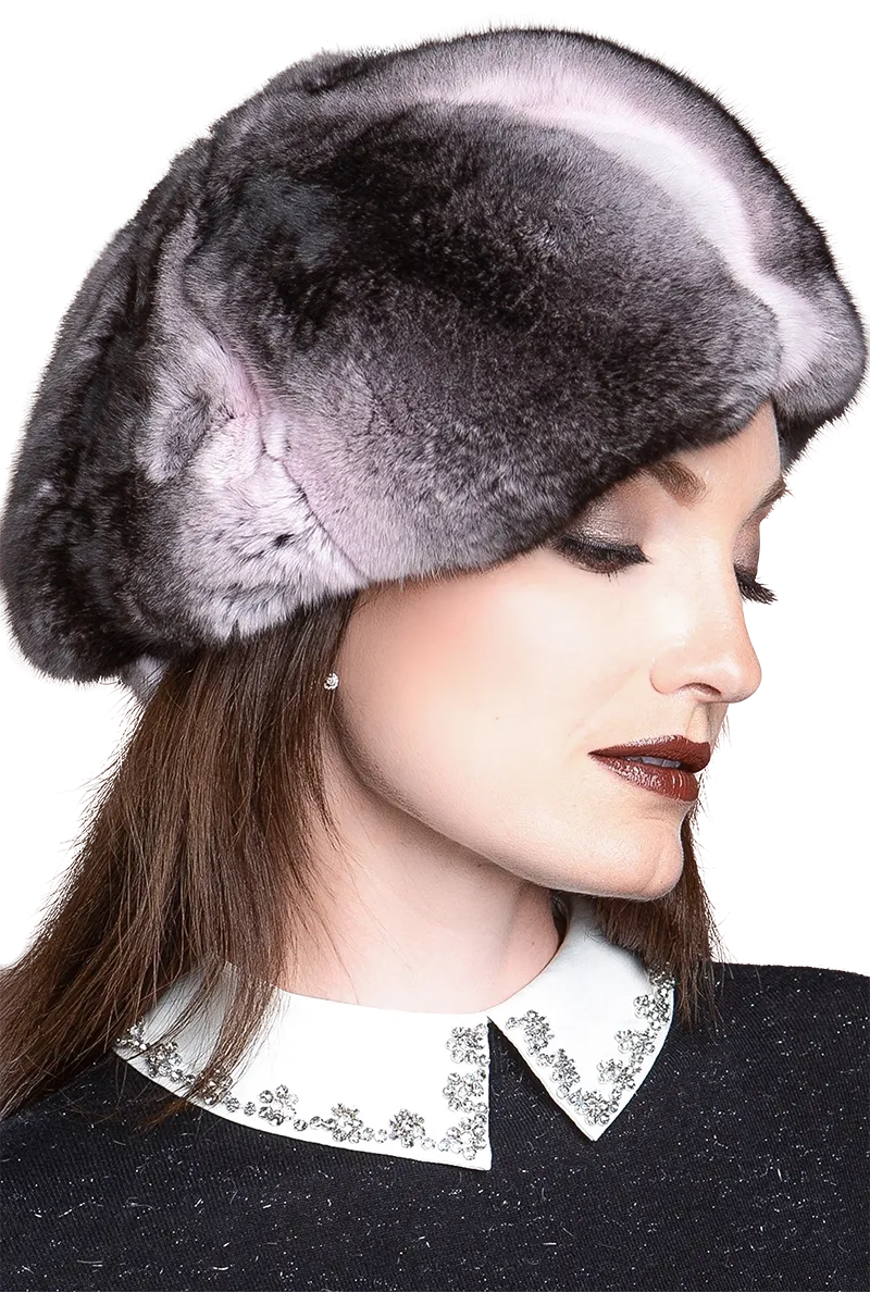 Chinchilla Fur Beret