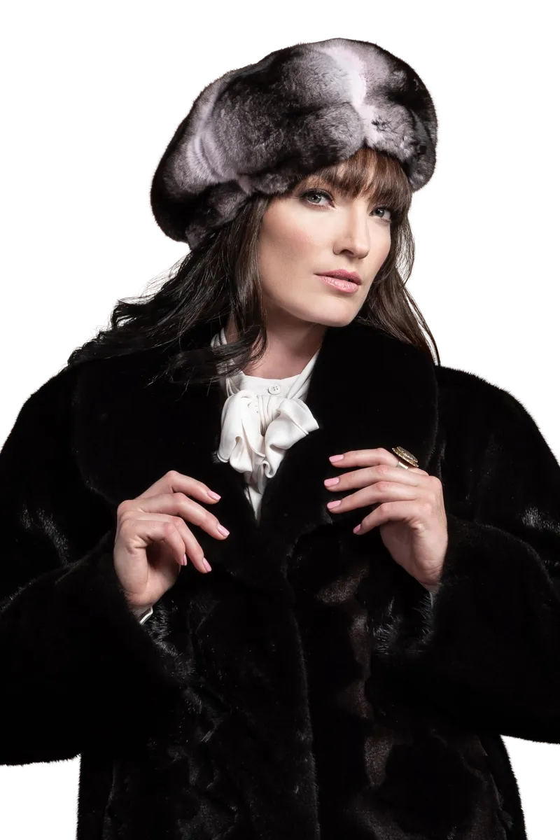 Chinchilla Fur Beret