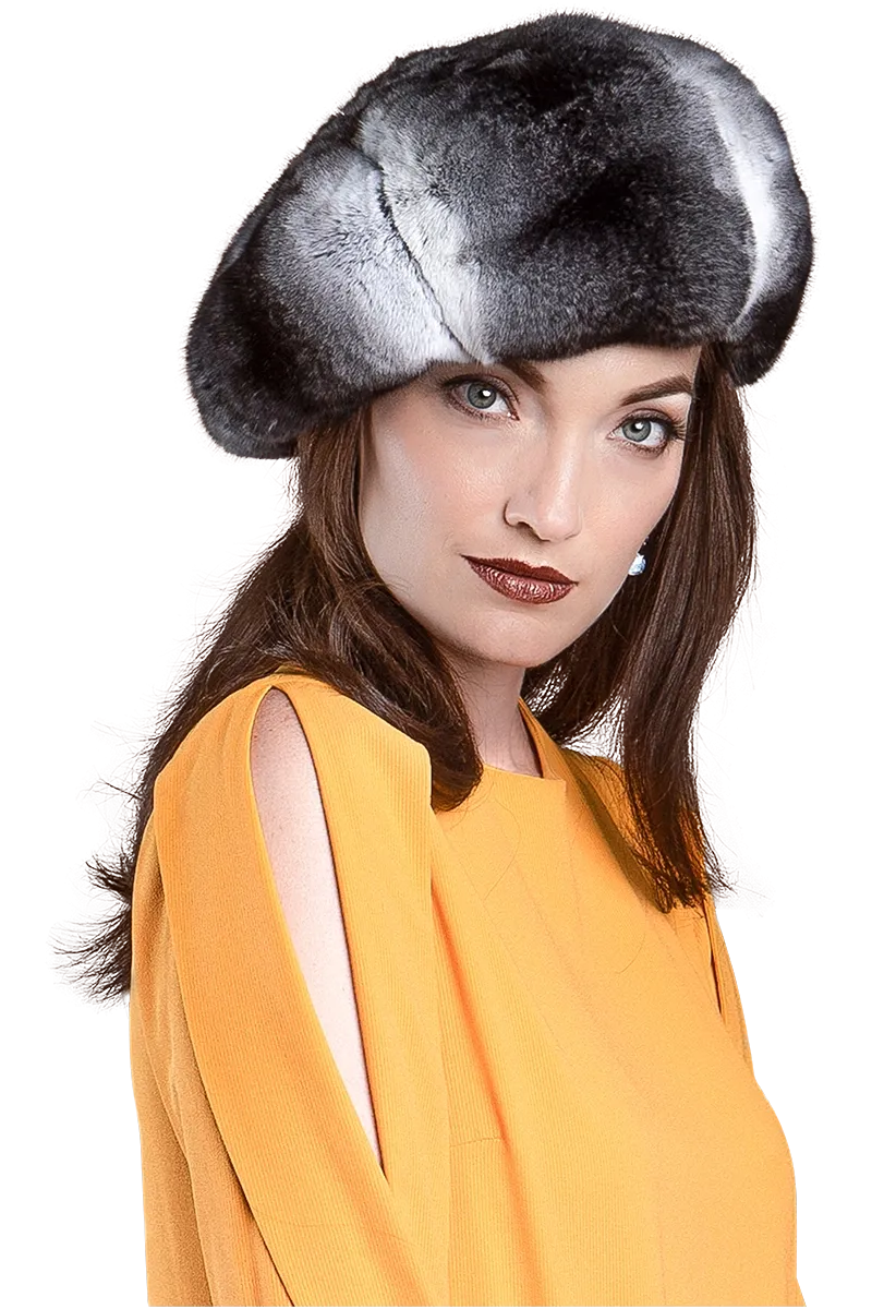 Chinchilla Fur Beret