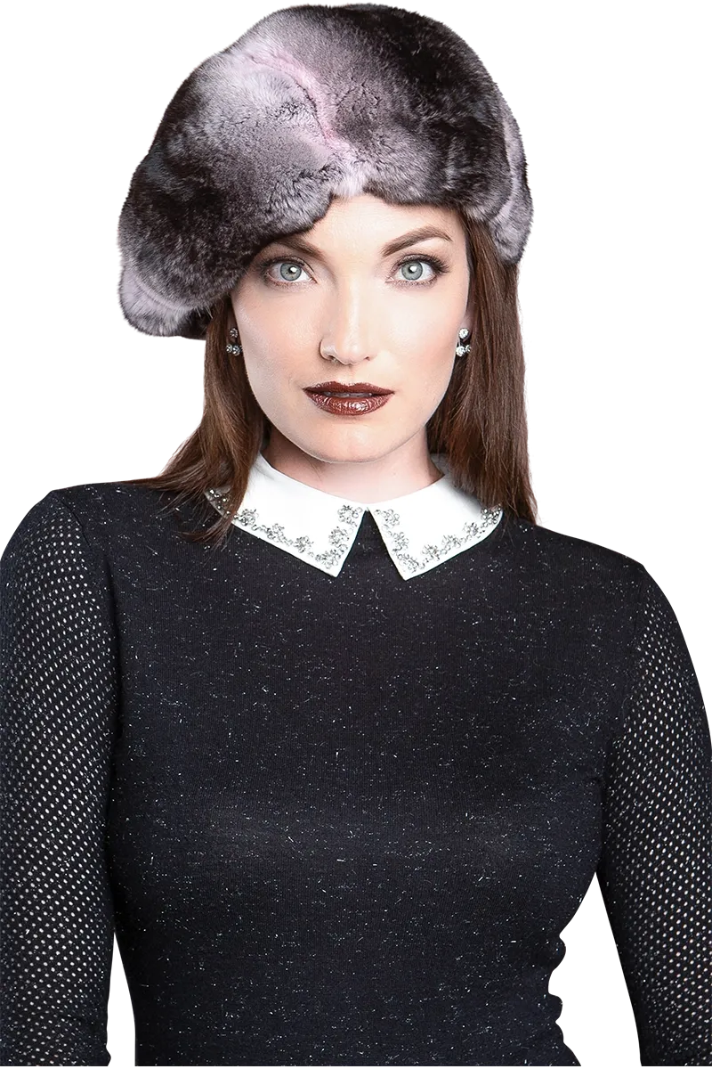 Chinchilla Fur Beret