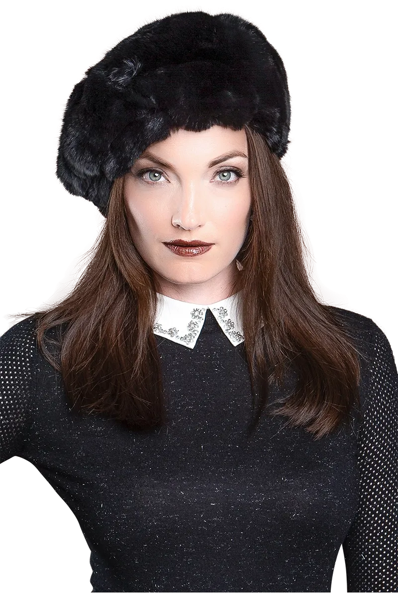 Chinchilla Fur Beret