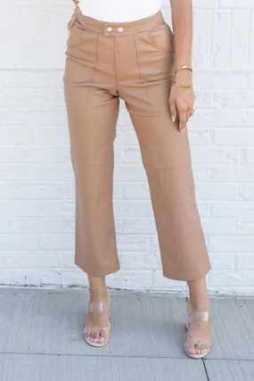 CHLOE LEATHER PANTS