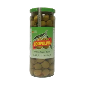 COOPOLIVA WHOLE GREEN OLIVES 280G