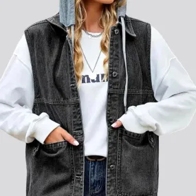 Cotton-sleeves fashion women's jean jacket