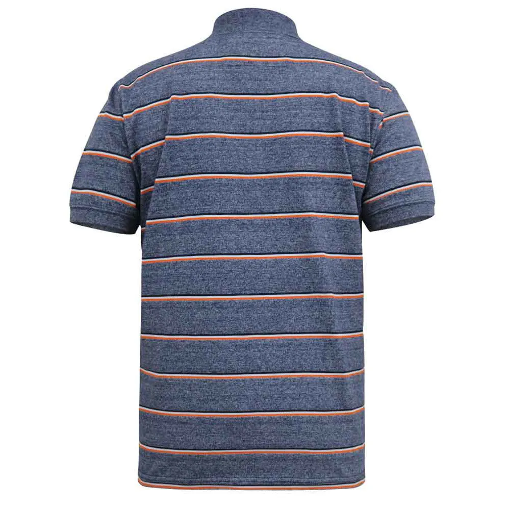 D555 Polo - Navy Stripe