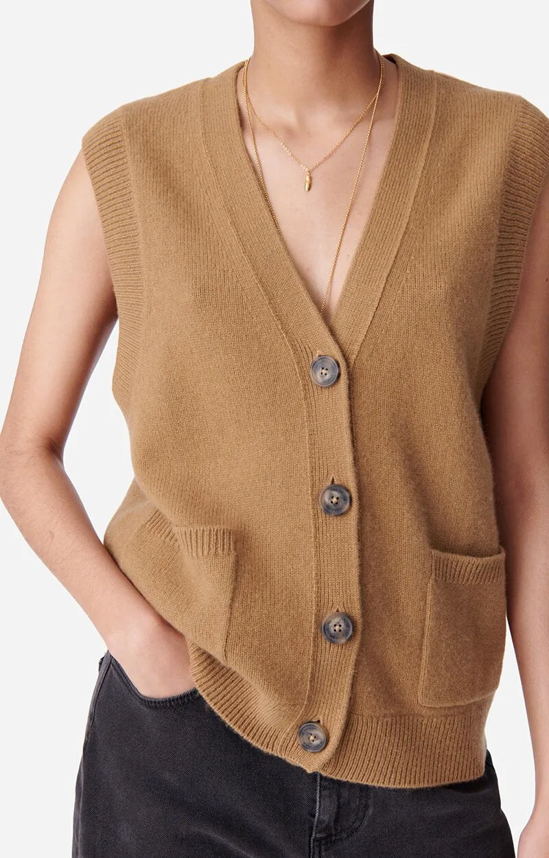 Dashley Cardigan in Camel