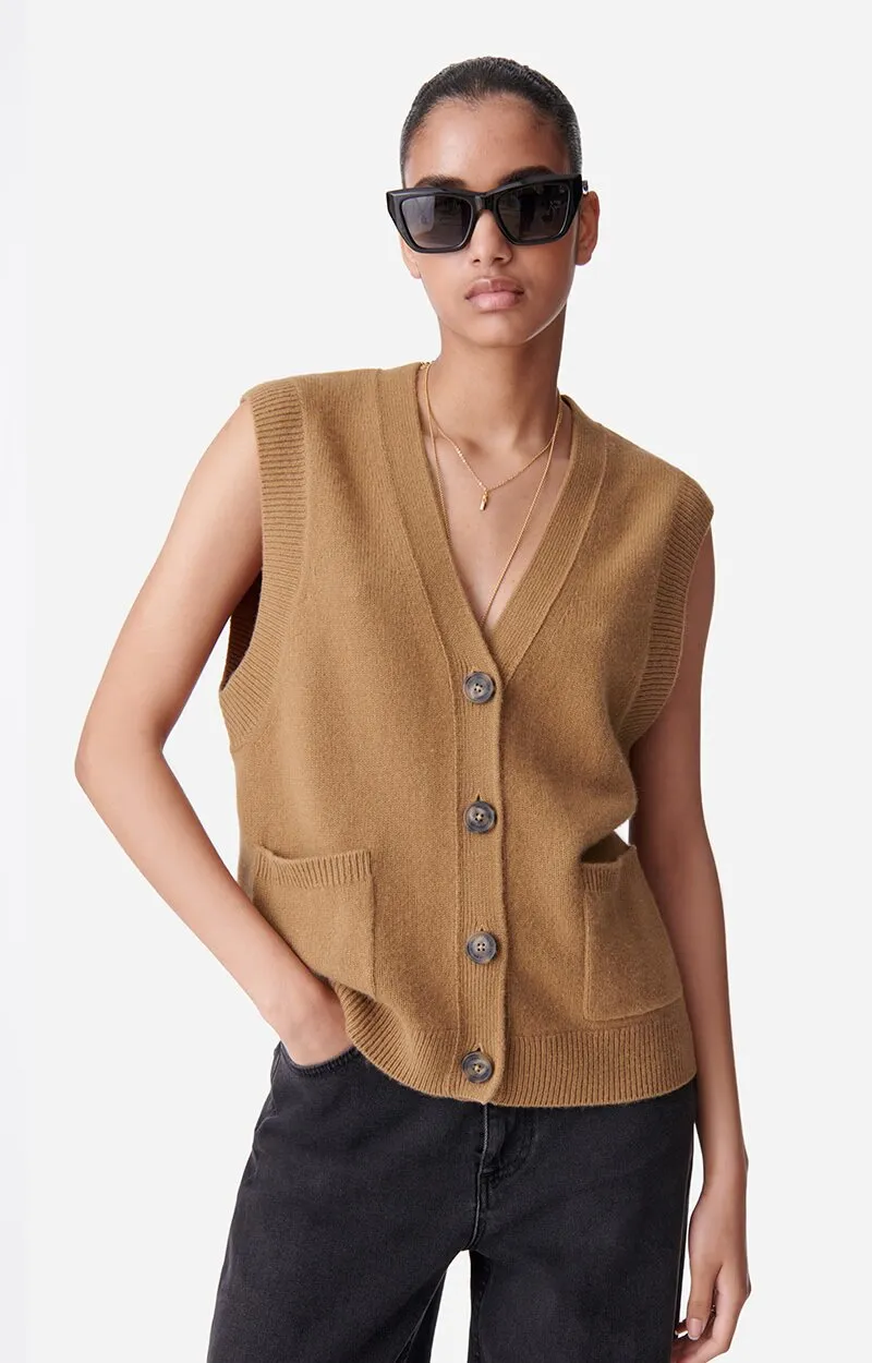 Dashley Cardigan in Camel