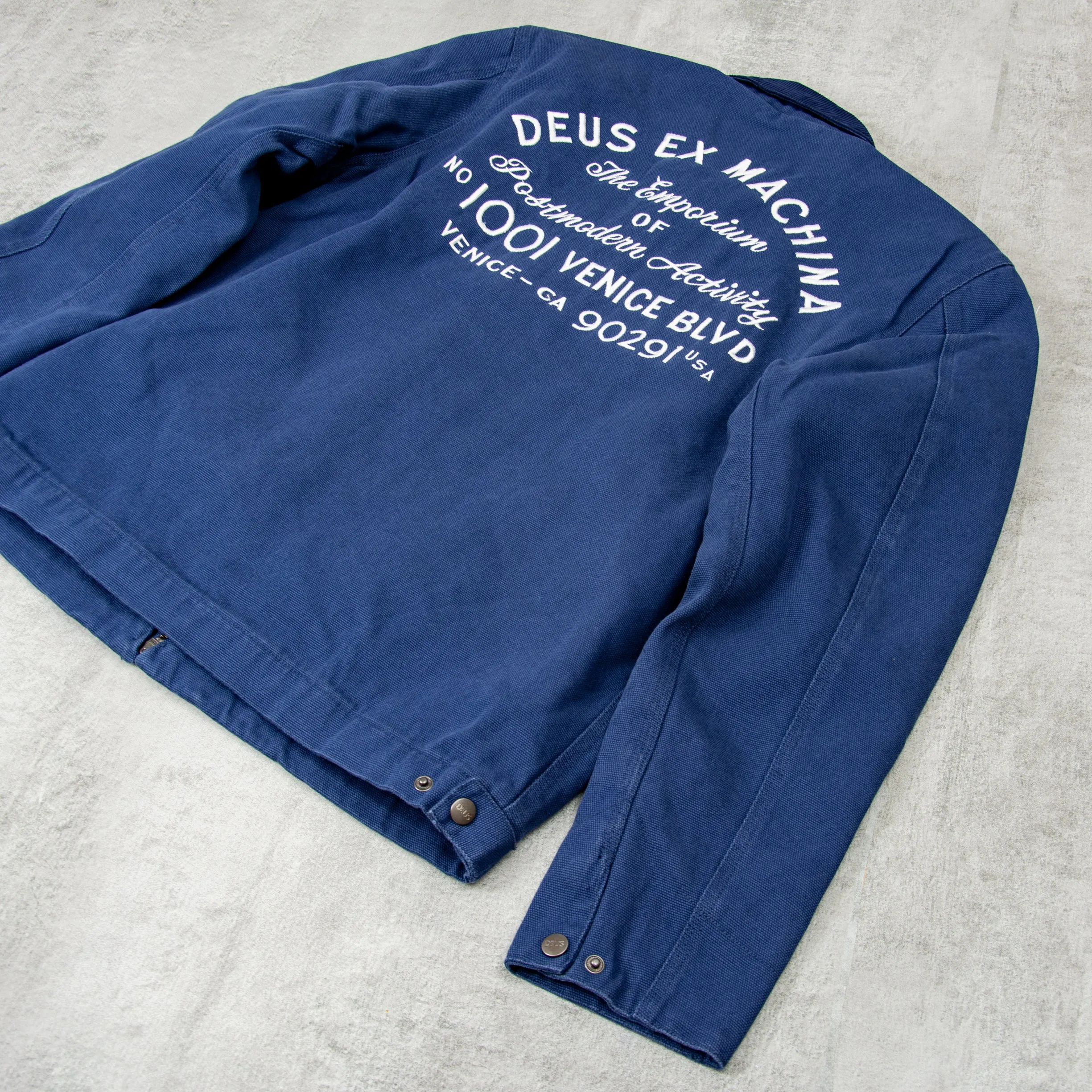 Deus ex Machina Address Workwear Jacket - Mechanic Blue