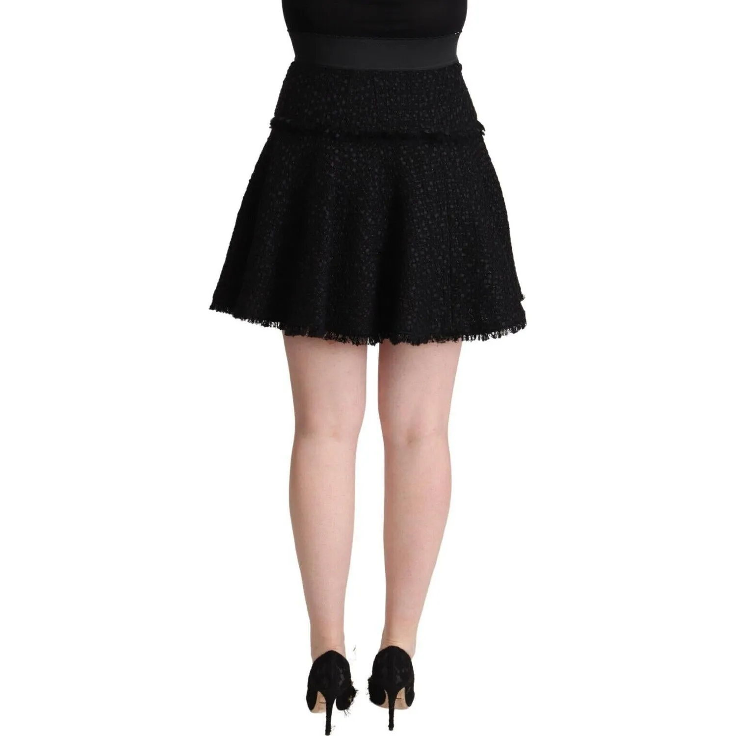 Dolce & Gabbana Elegant Knitted A-Line Mini Skirt