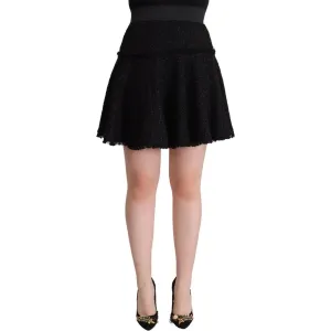 Dolce & Gabbana Elegant Knitted A-Line Mini Skirt