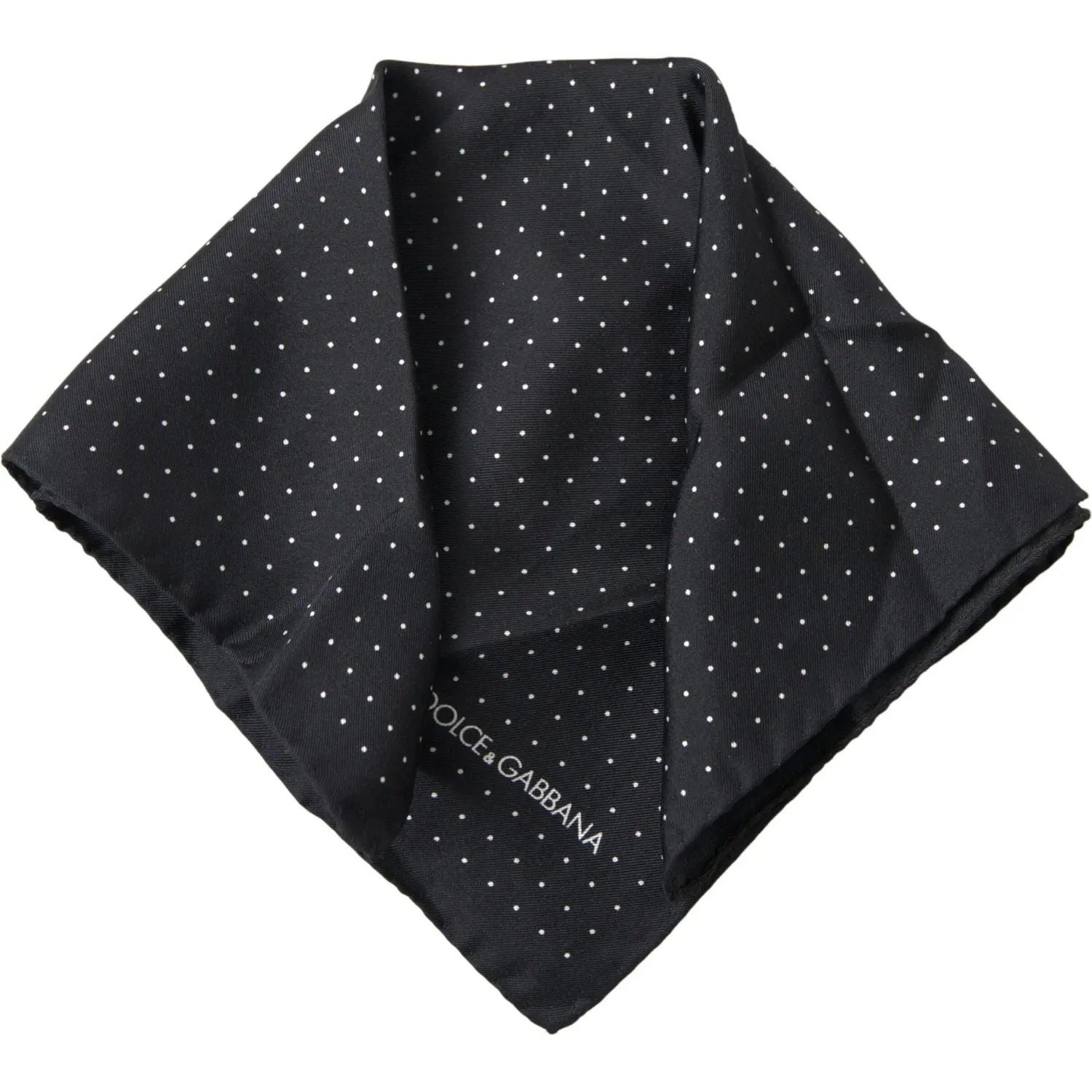 Dolce & Gabbana Elegant Silk Black Men's Square Scarf