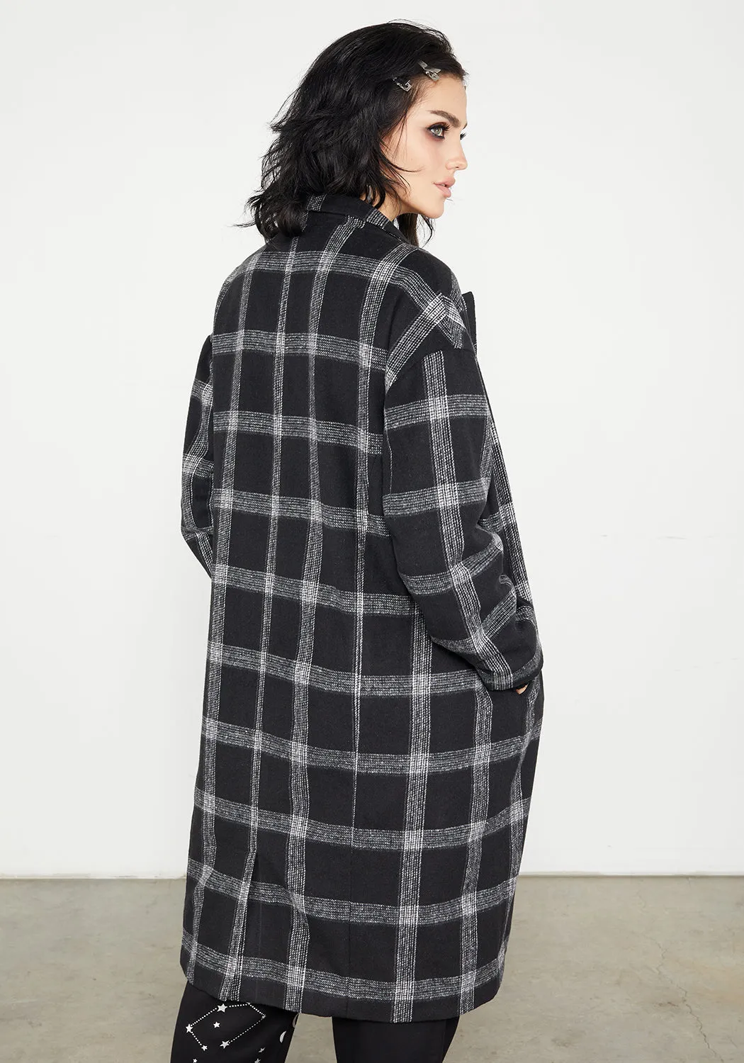 Effy Plaid Duster Coat