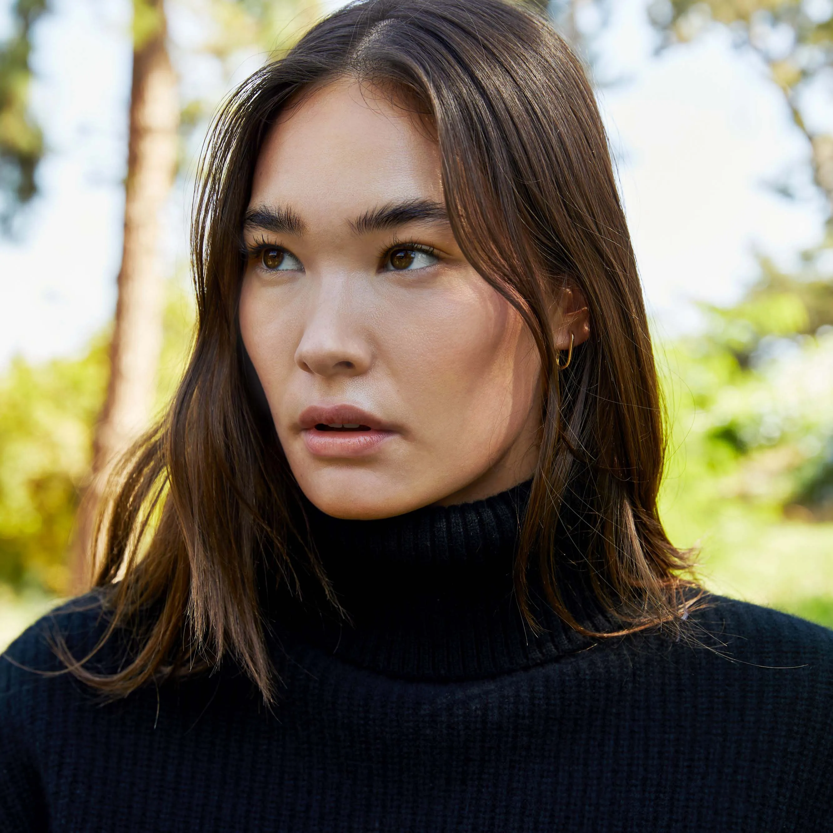 Ellie Chunky Cashmere Turtleneck