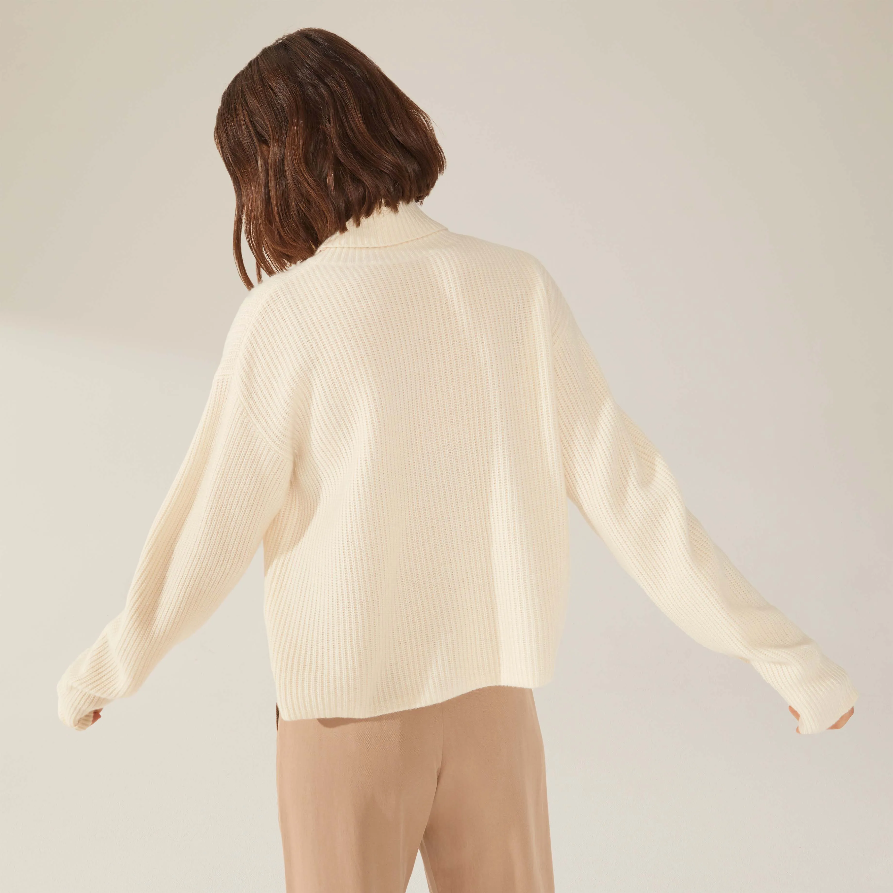 Ellie Chunky Cashmere Turtleneck