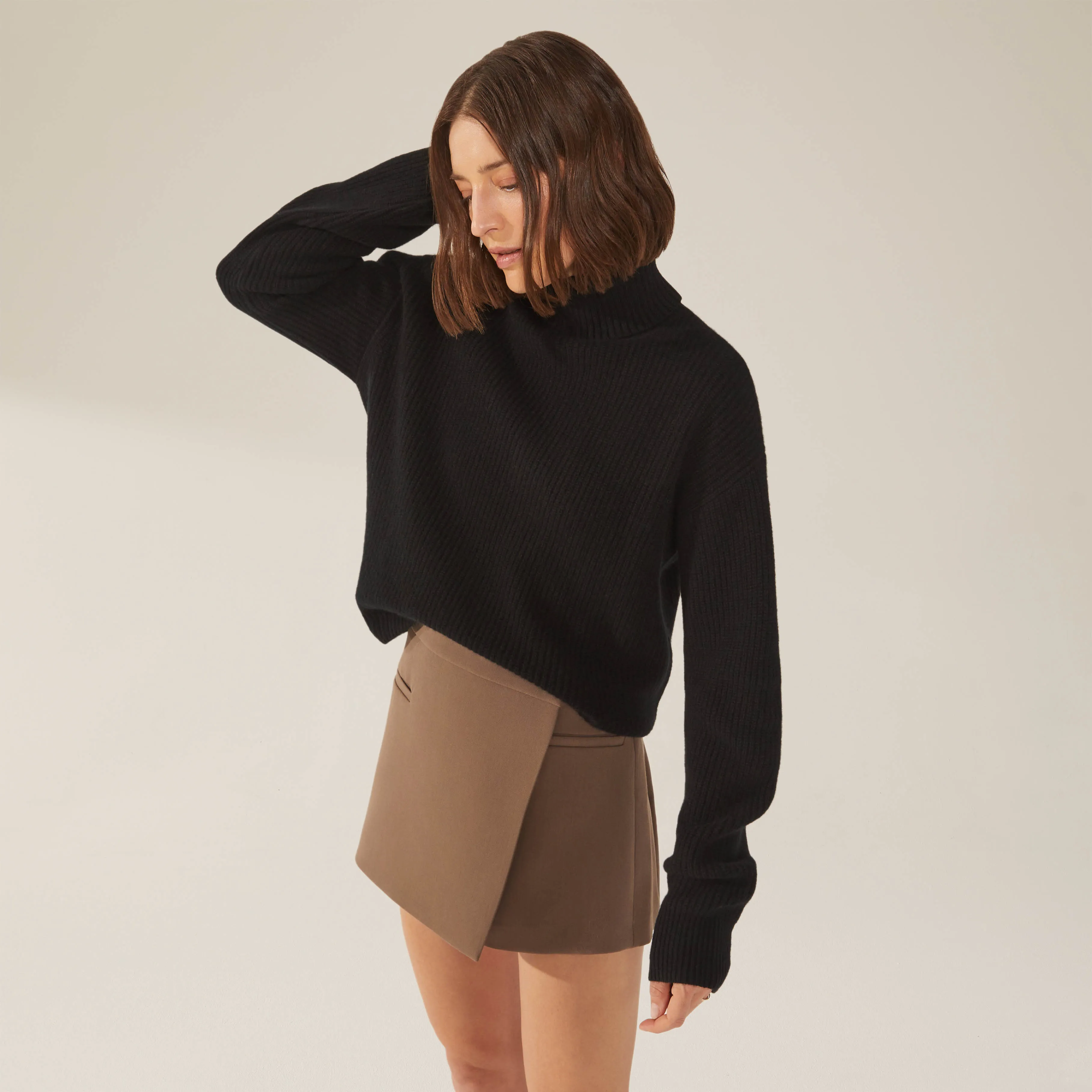 Ellie Chunky Cashmere Turtleneck