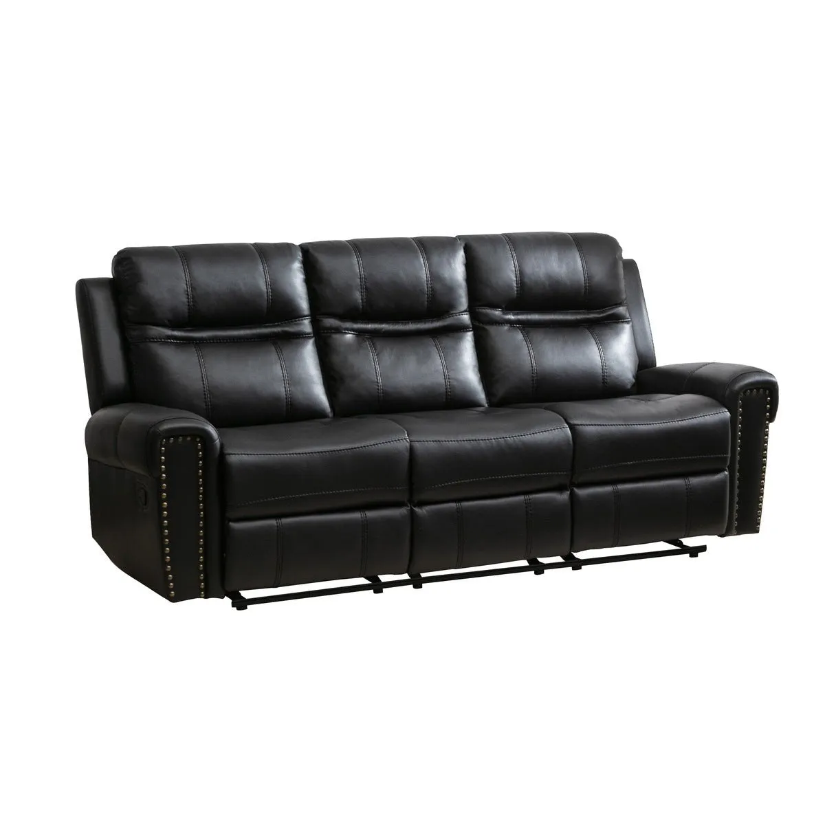 Emerson Black Reclining Sofa