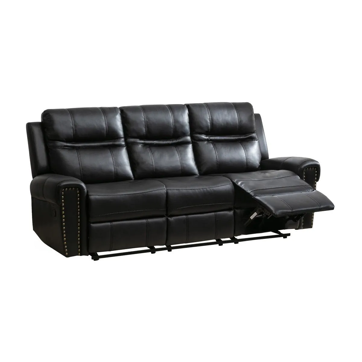 Emerson Black Reclining Sofa