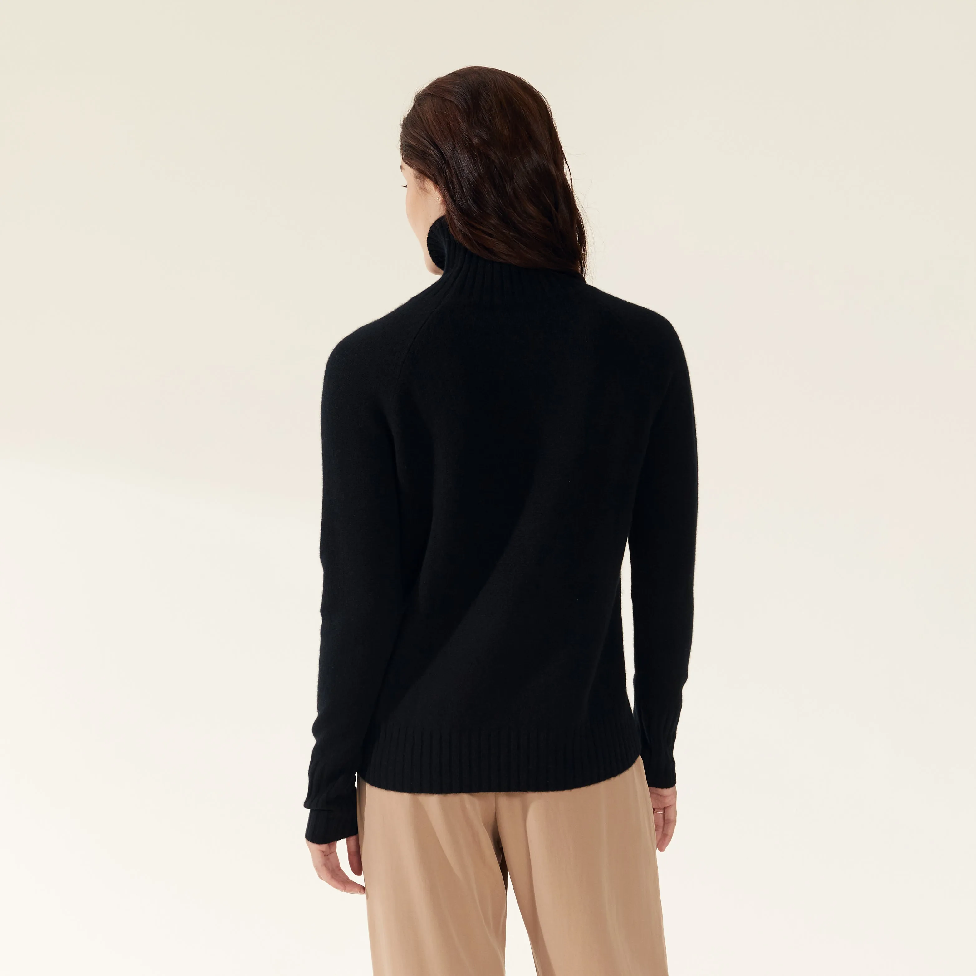 Emma Cashmere Relaxed Turtleneck Sweater