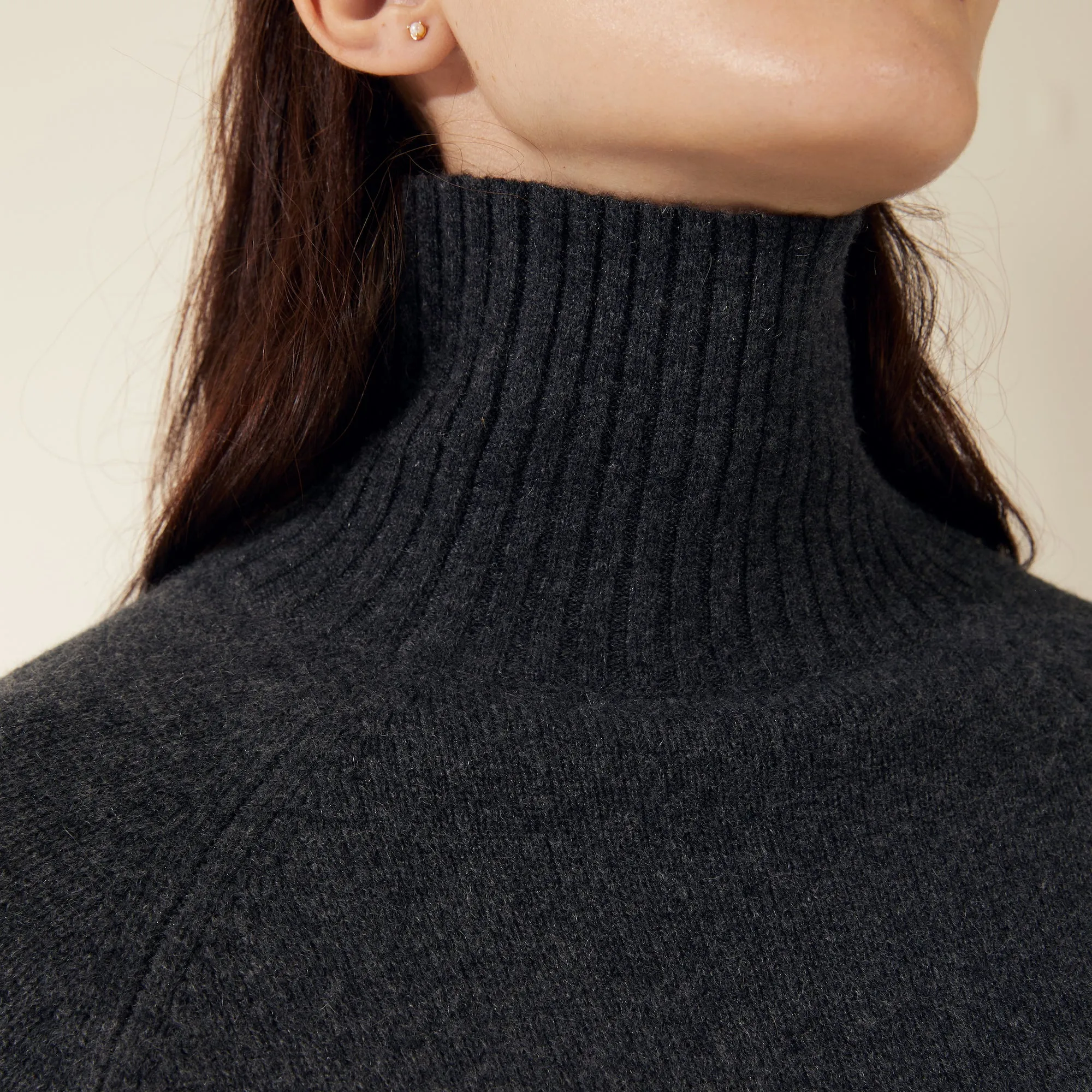 Emma Cashmere Relaxed Turtleneck Sweater