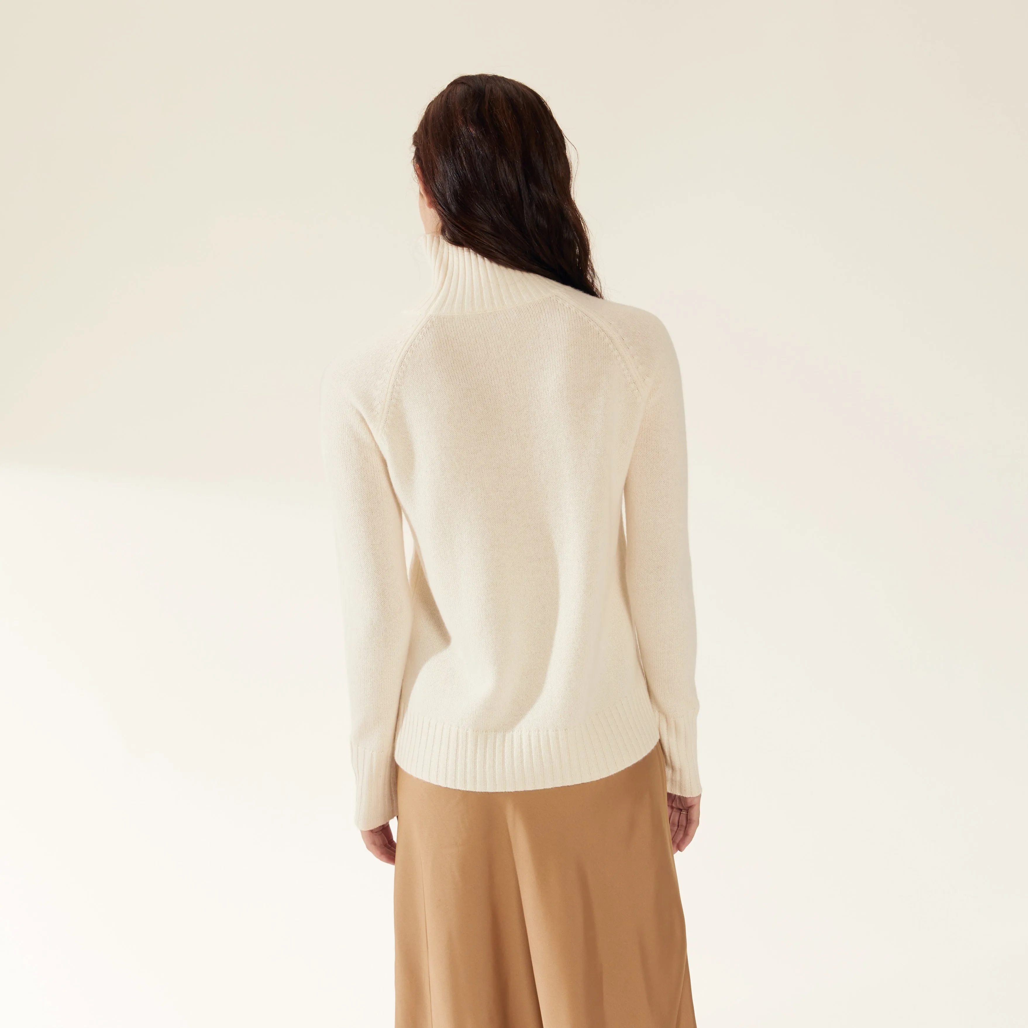 Emma Cashmere Relaxed Turtleneck Sweater