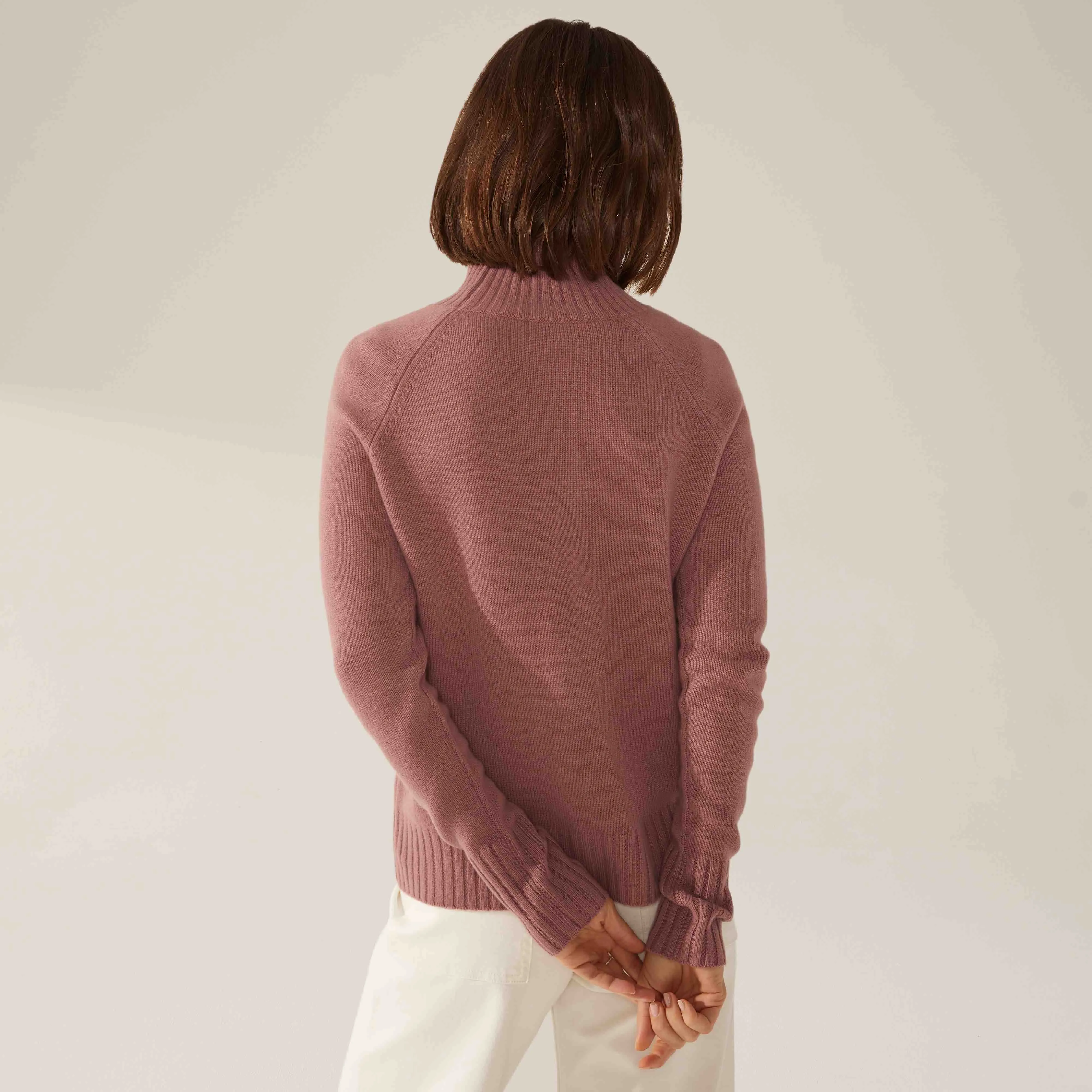 Emma Cashmere Relaxed Turtleneck Sweater