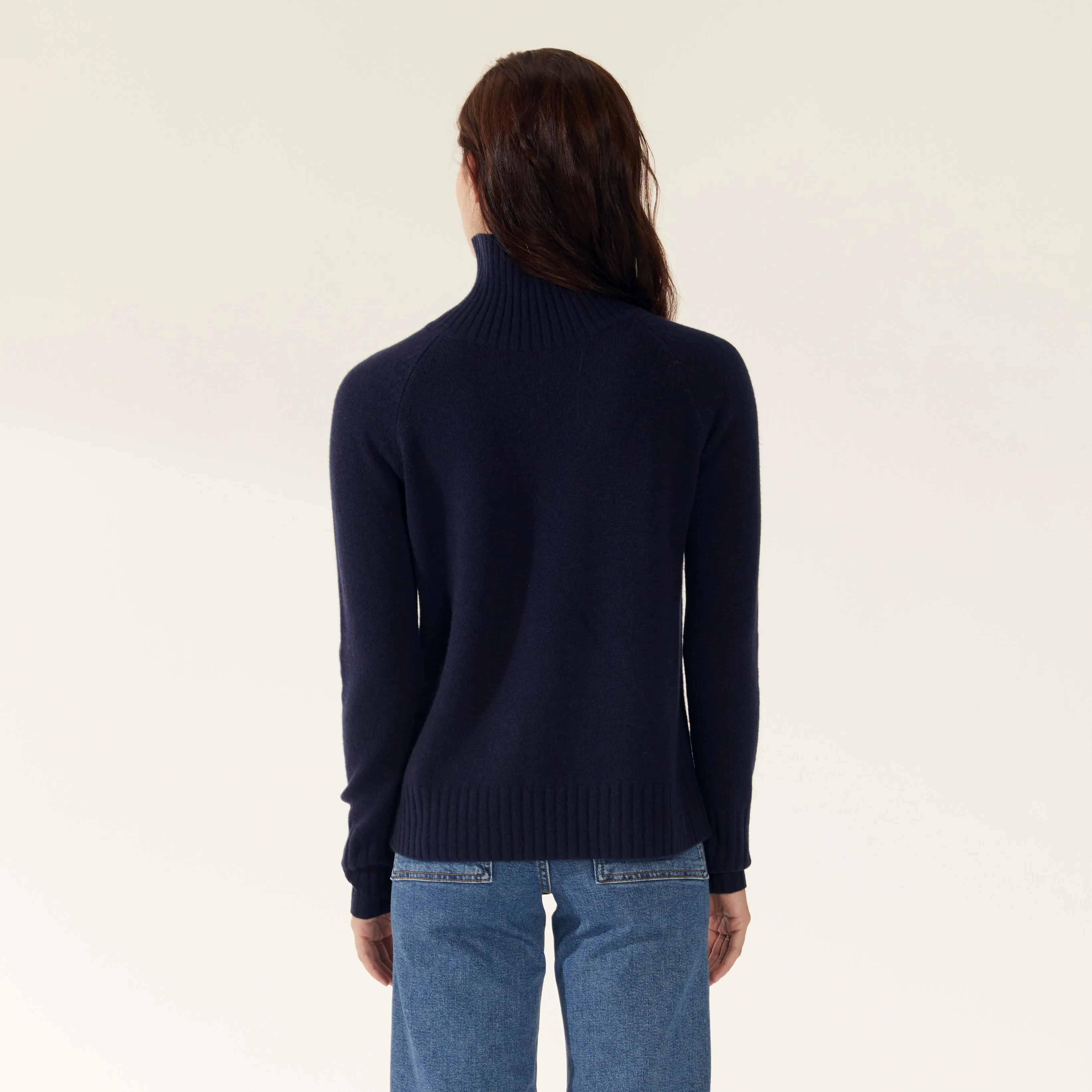 Emma Cashmere Relaxed Turtleneck Sweater