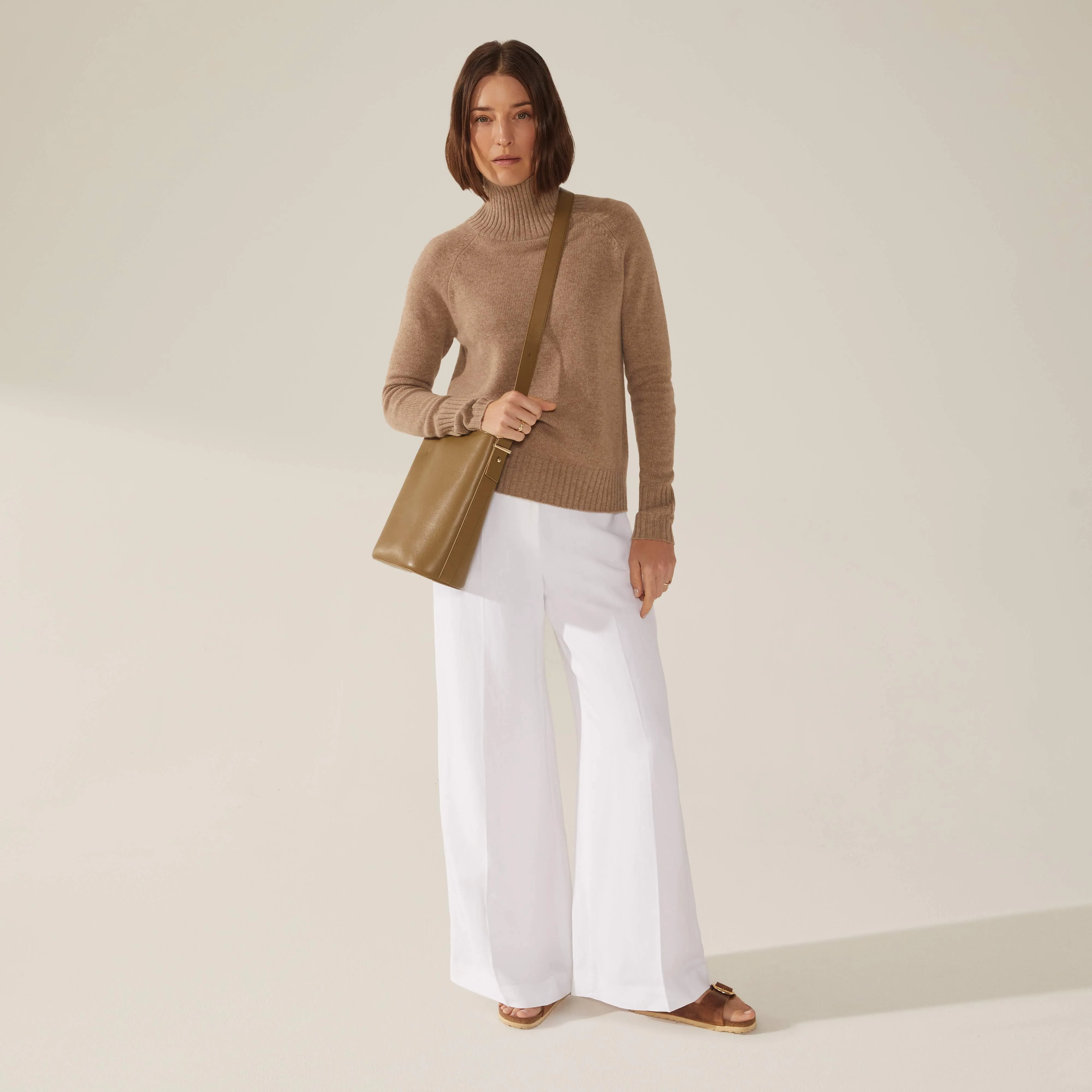 Emma Cashmere Relaxed Turtleneck Sweater