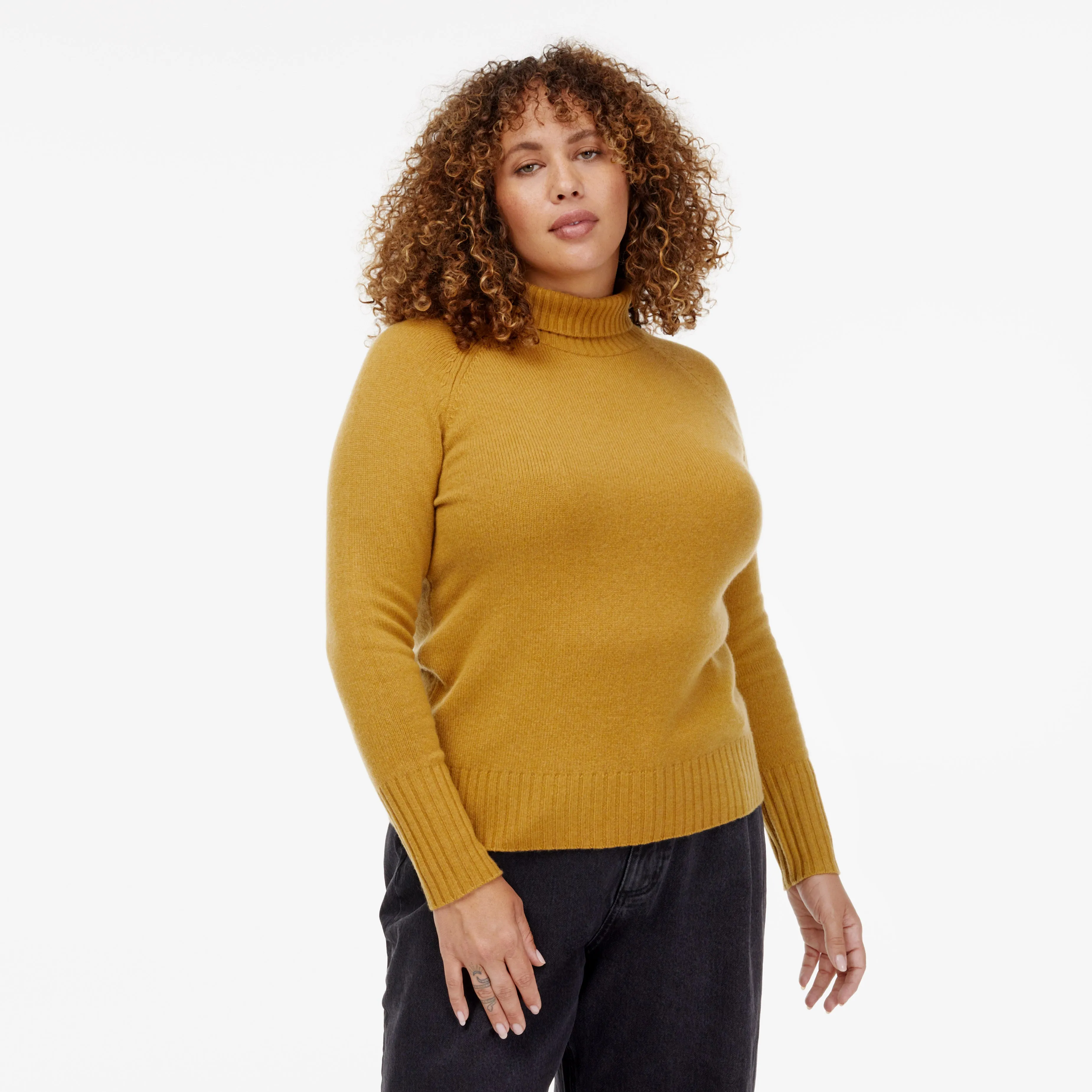 Emma Cashmere Relaxed Turtleneck Sweater