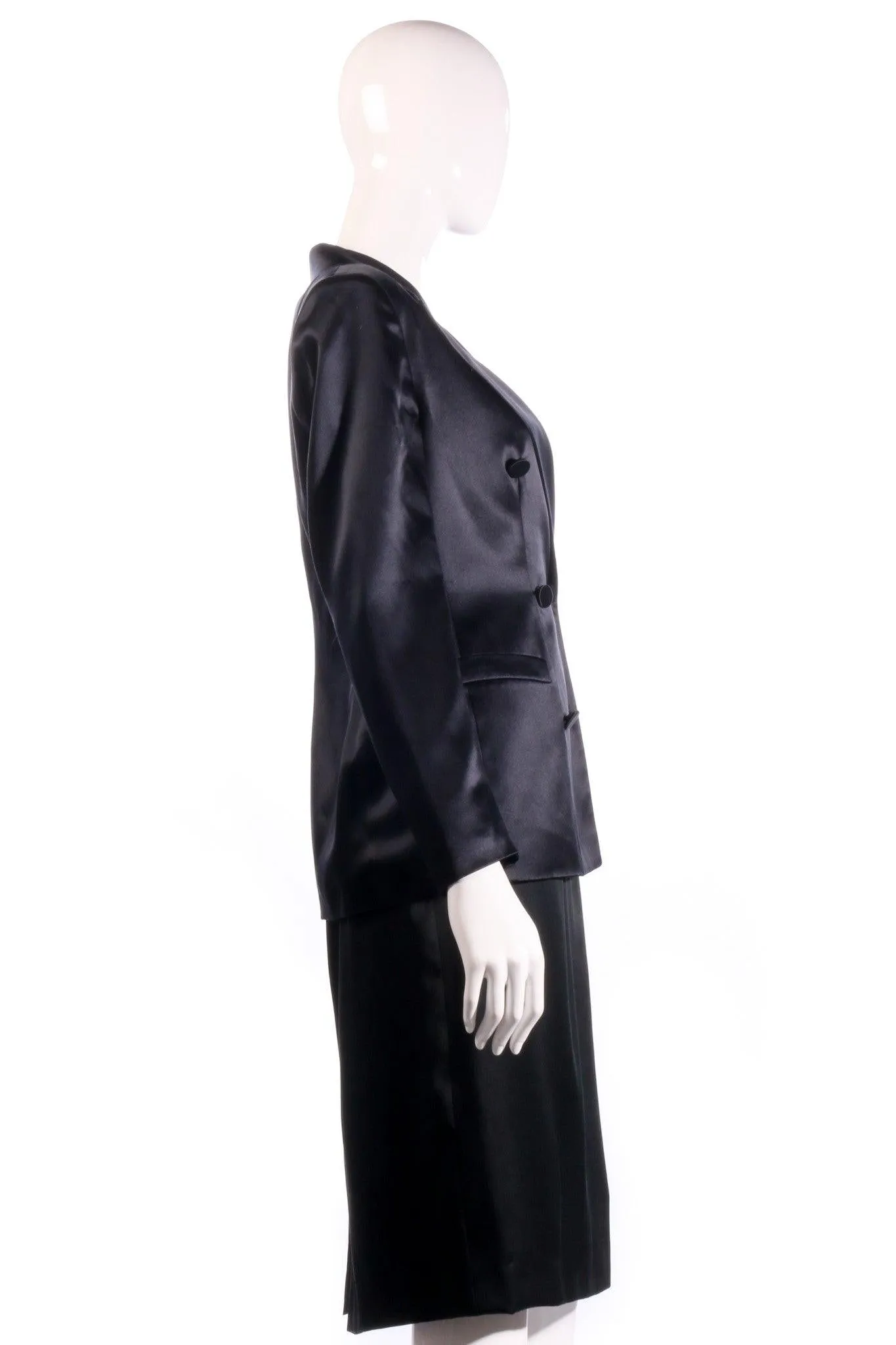 Episode Jacket and Top Silk Black UK Size 8 /10