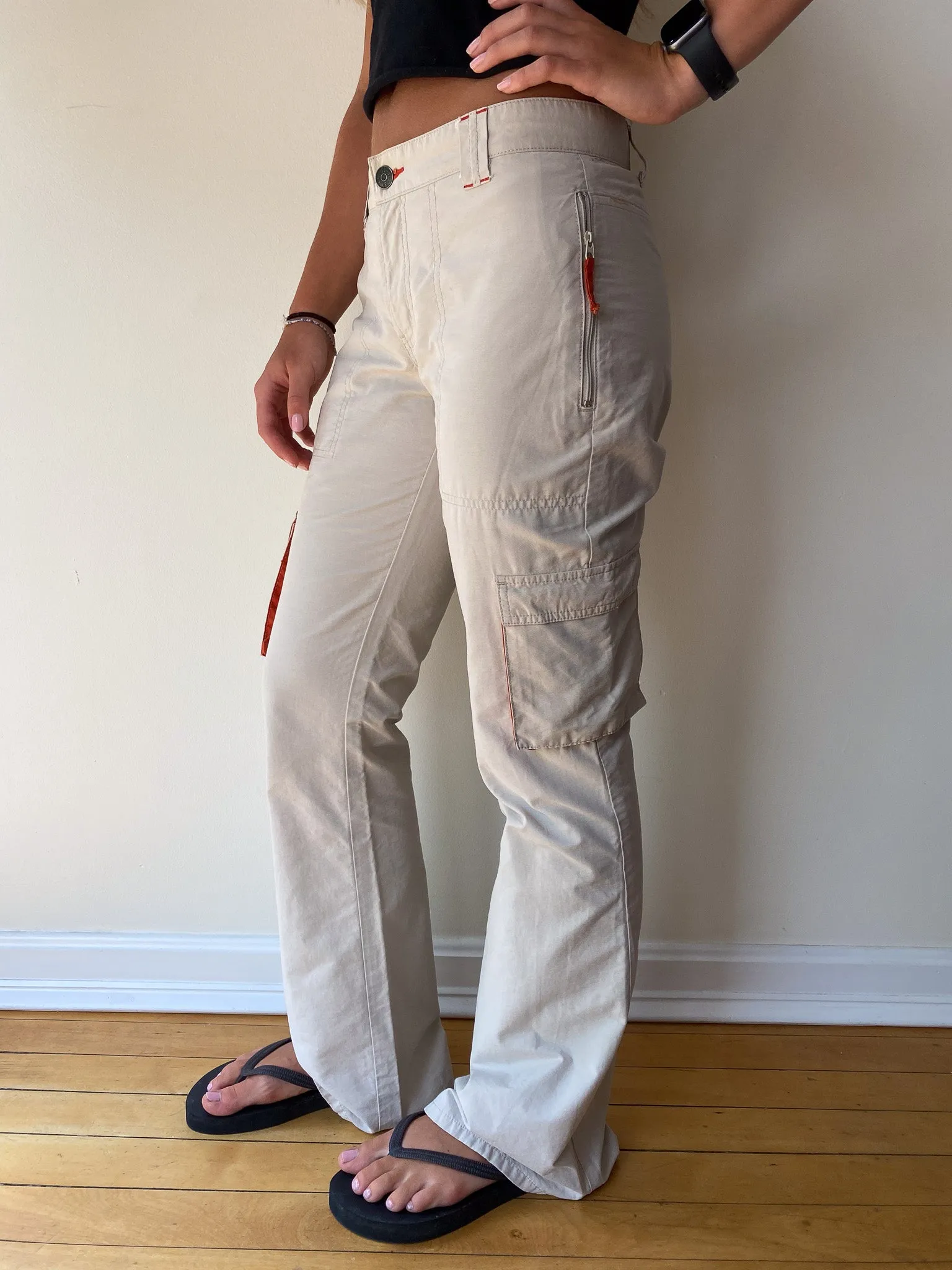 Flared Cargo Tech Pants—[28x30]