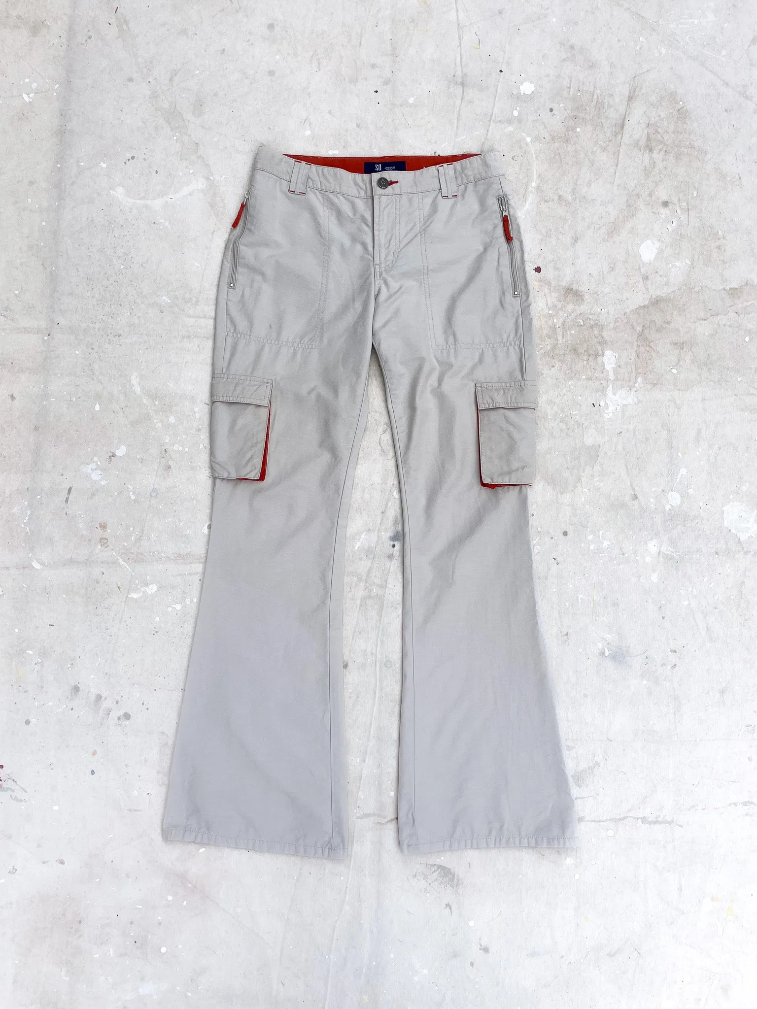 Flared Cargo Tech Pants—[28x30]