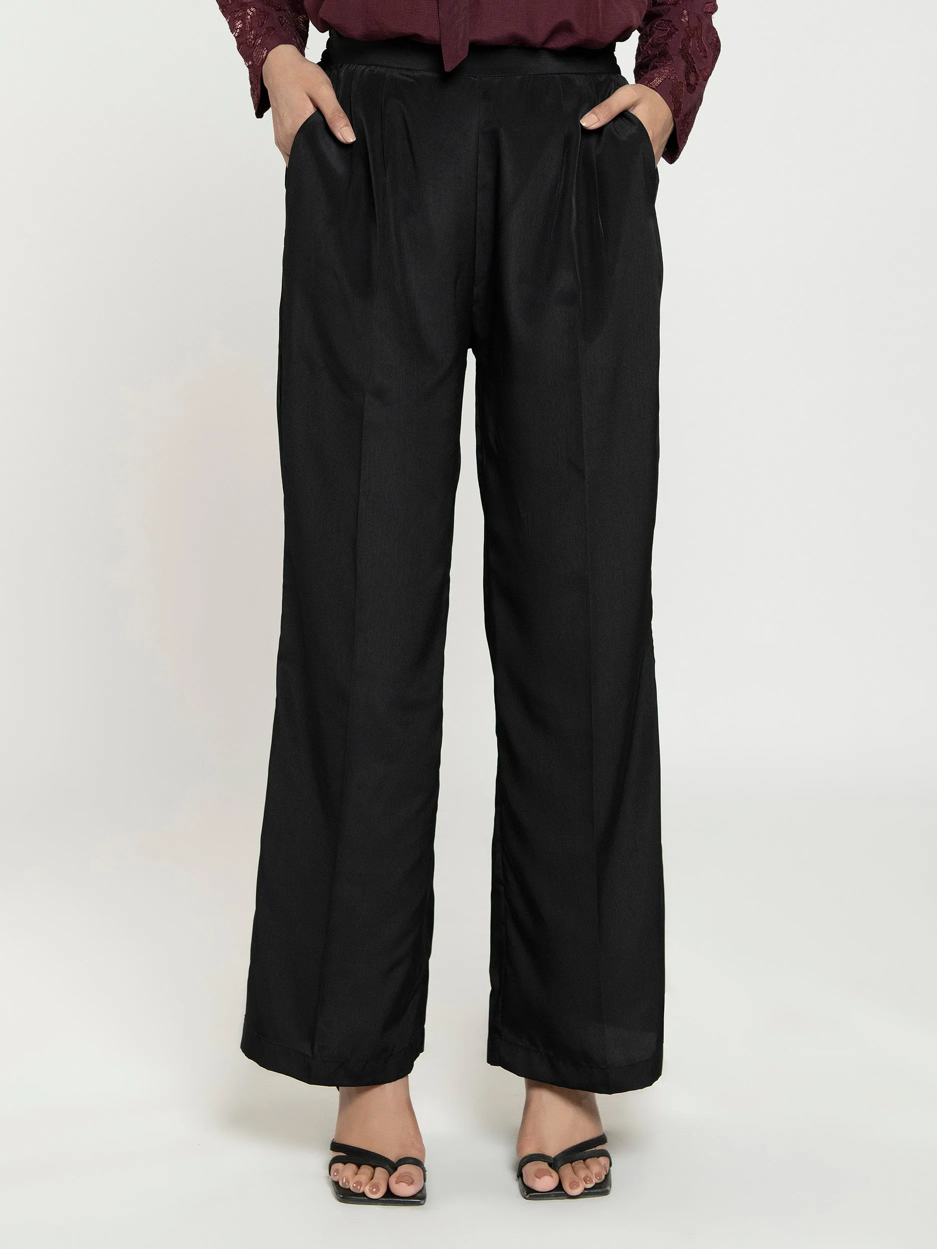 Flared Silk Pant