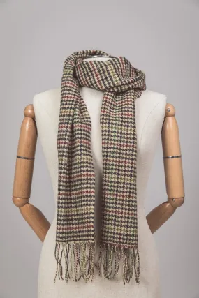 Foxford Lambswool Scarf - Stonehall Houndstooth - Ireland