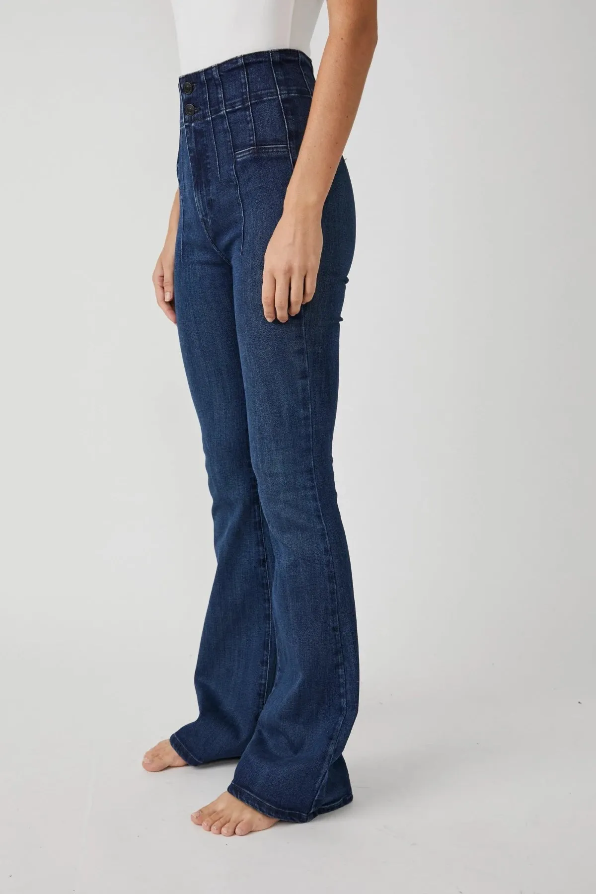 Free People Jayde Flare Denim Pants