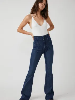 Free People Jayde Flare Denim Pants