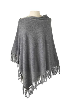 Fringed Poncho - Oxford