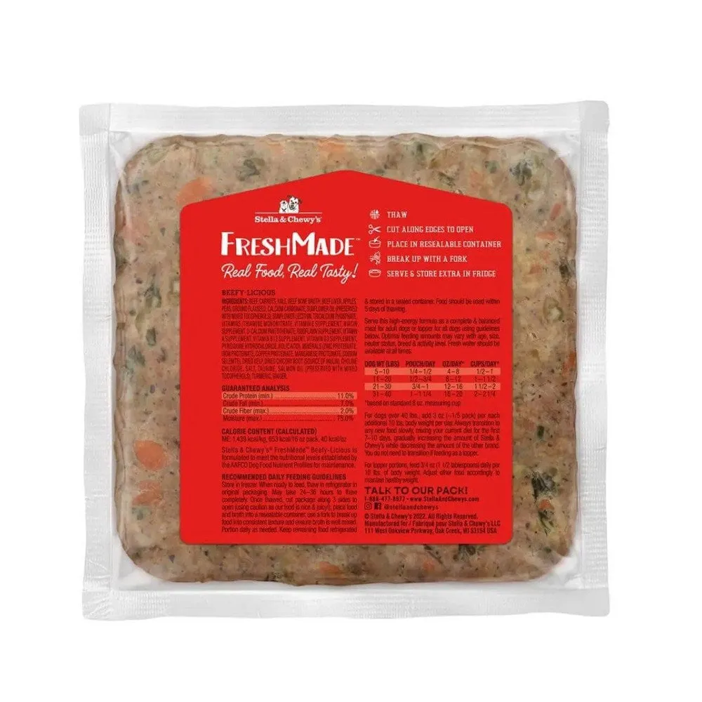 Frozen FreshMade Beefy-Licious Dog Food