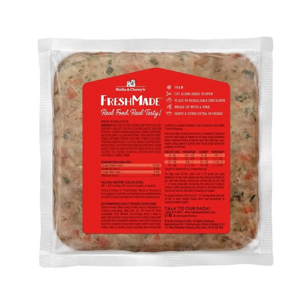 Frozen FreshMade Meat-a-Palooza Dog Food