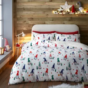 Fusion Festive Gonks Duvet Cover Set - Red