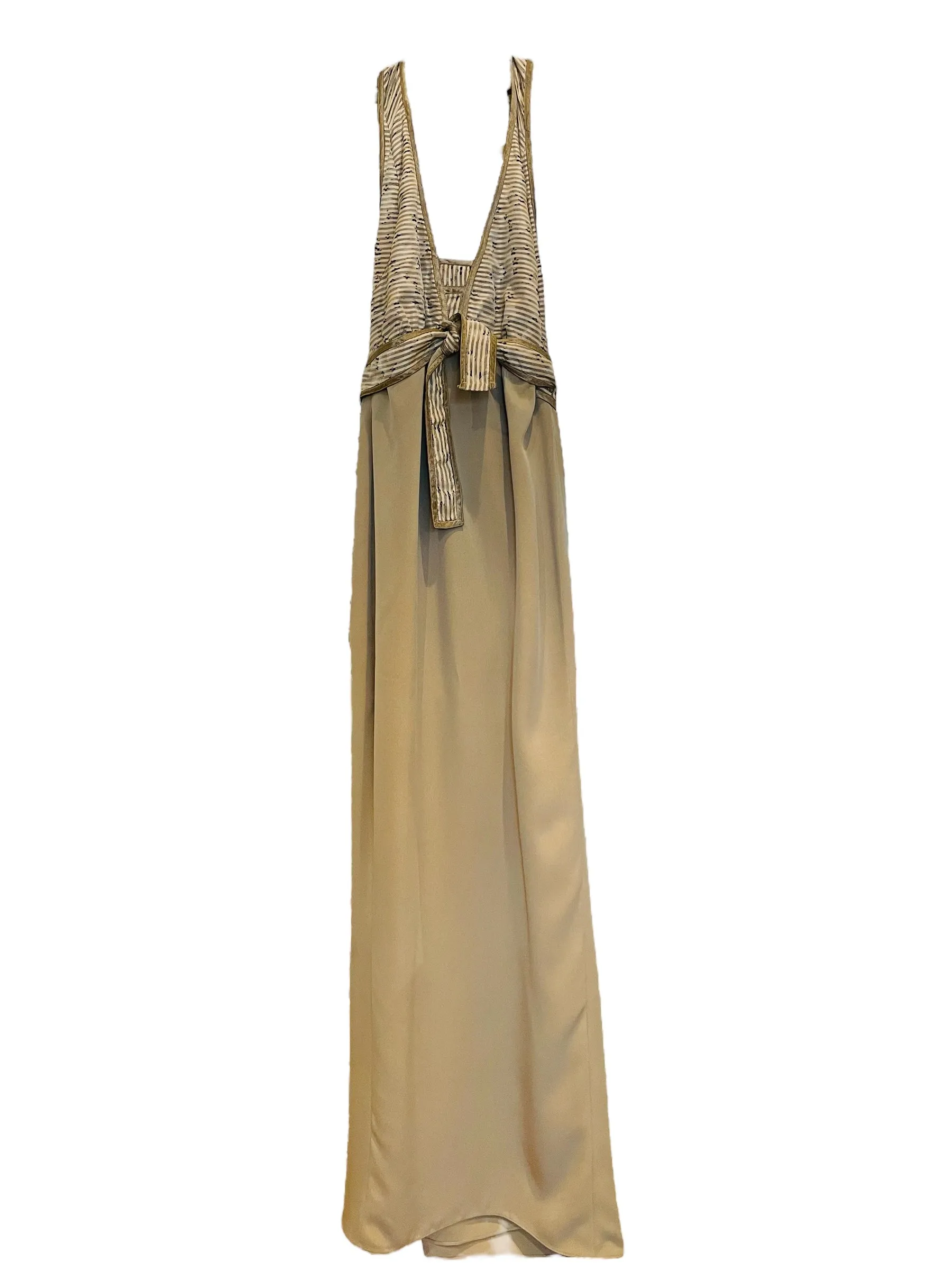 Geoffrey Beene Gray Silk Gown