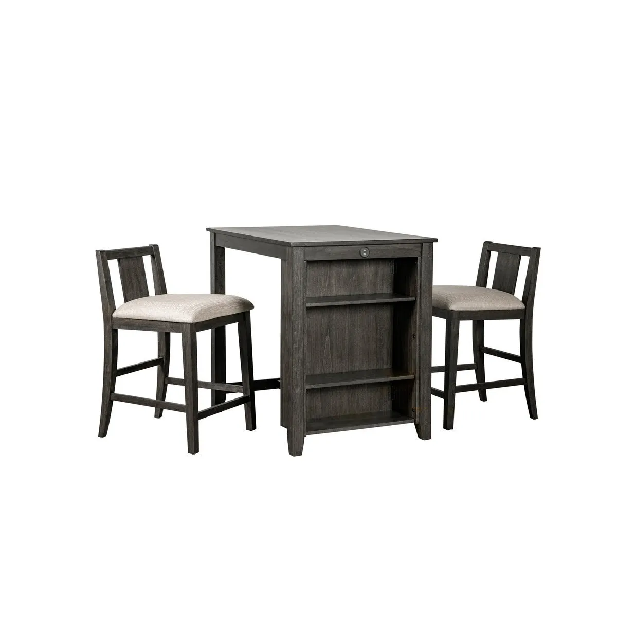 Giorno Grey Collection Counter-Height Dinette Set