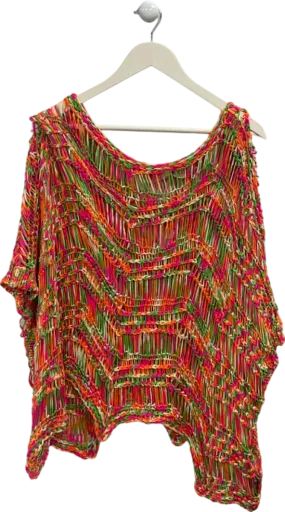 Glamify Multicolour Knit Poncho One Size