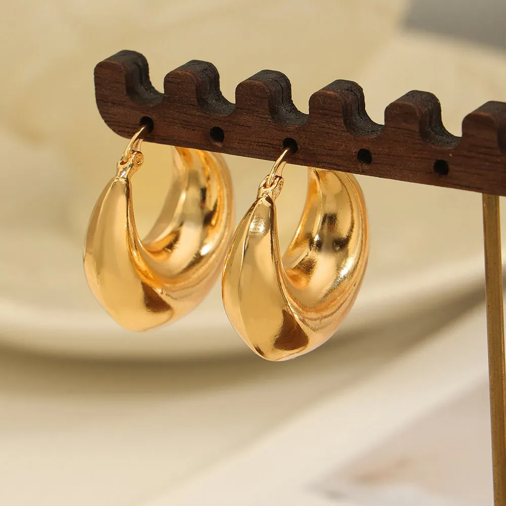 Golden Arc Earrings