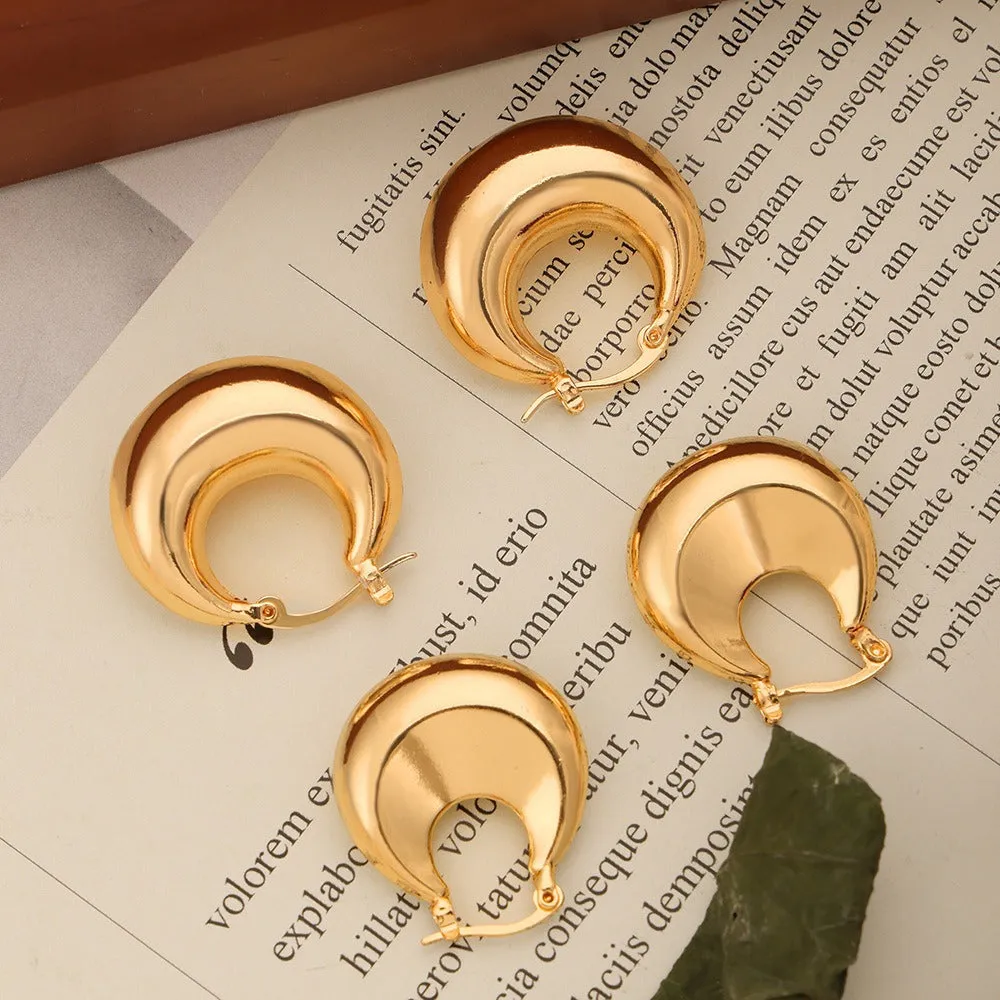 Golden Arc Earrings