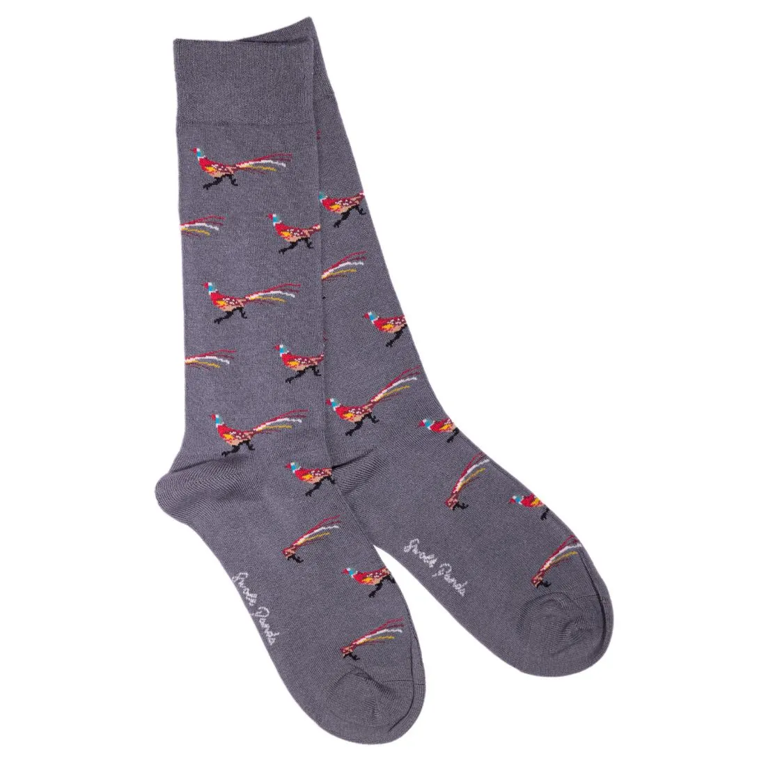 Grey Pheasant Bamboo Socks