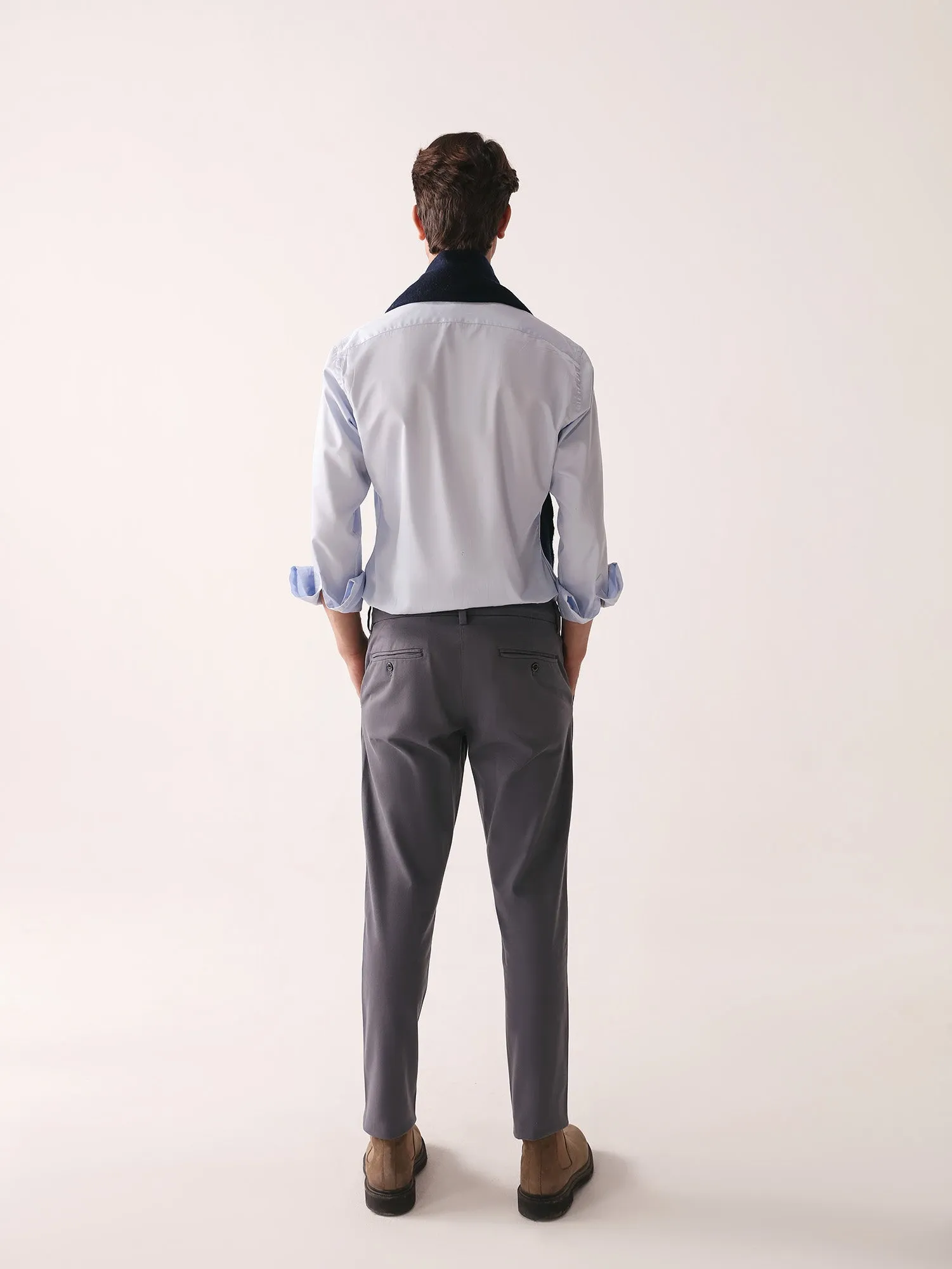 Grey Slim Fit Chino