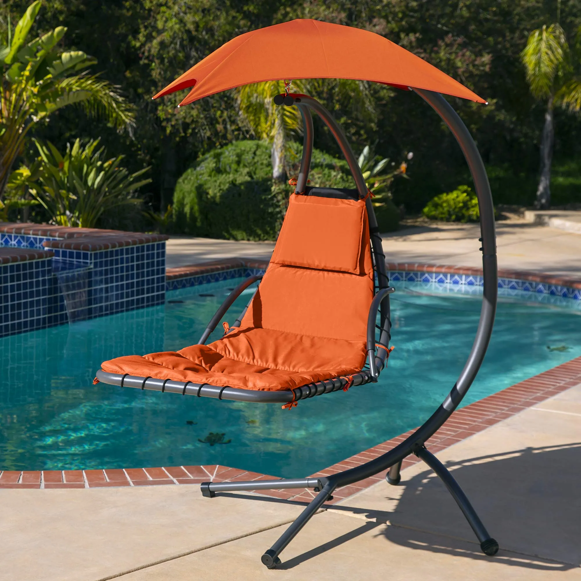 Hanging Curved Chaise Lounge Chair