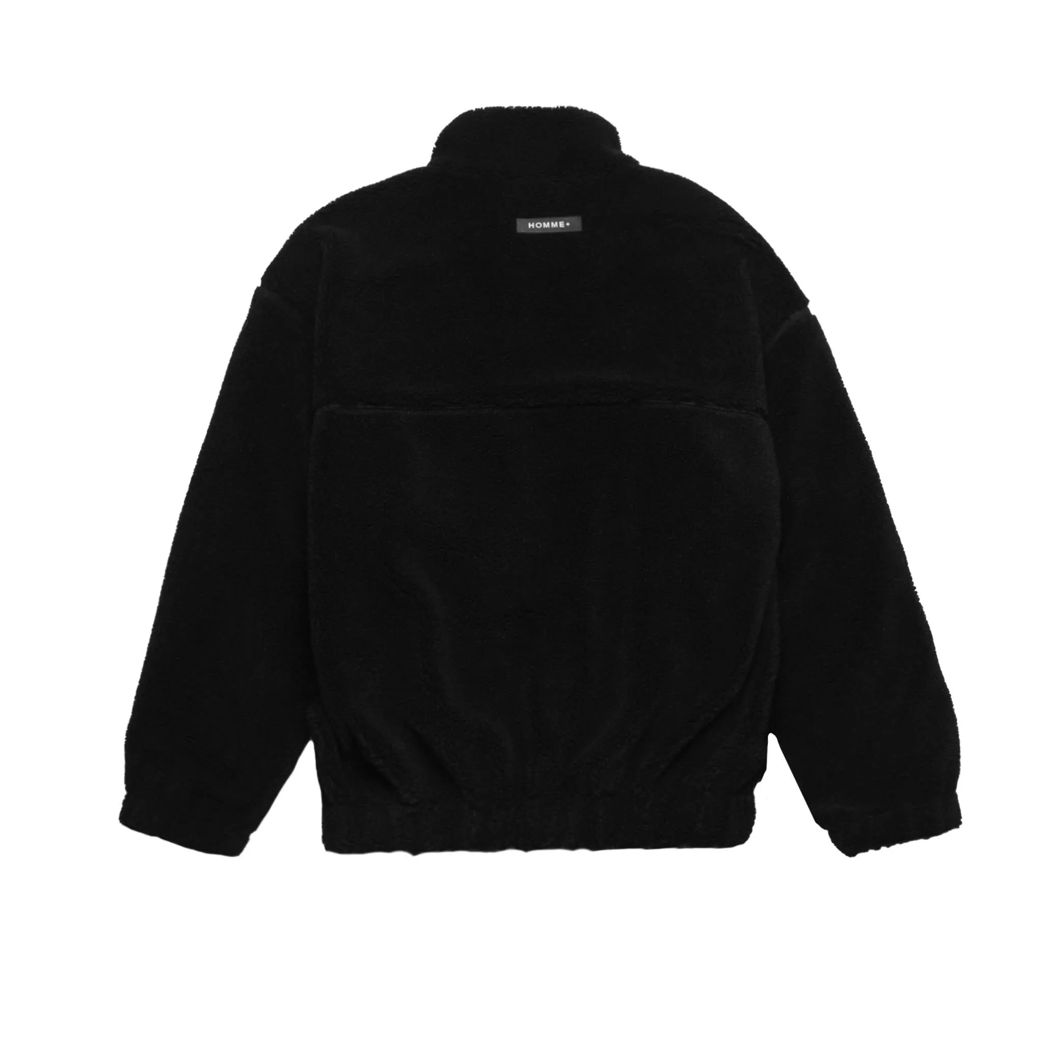 HOMME  Zip Sherpa Jacket Black