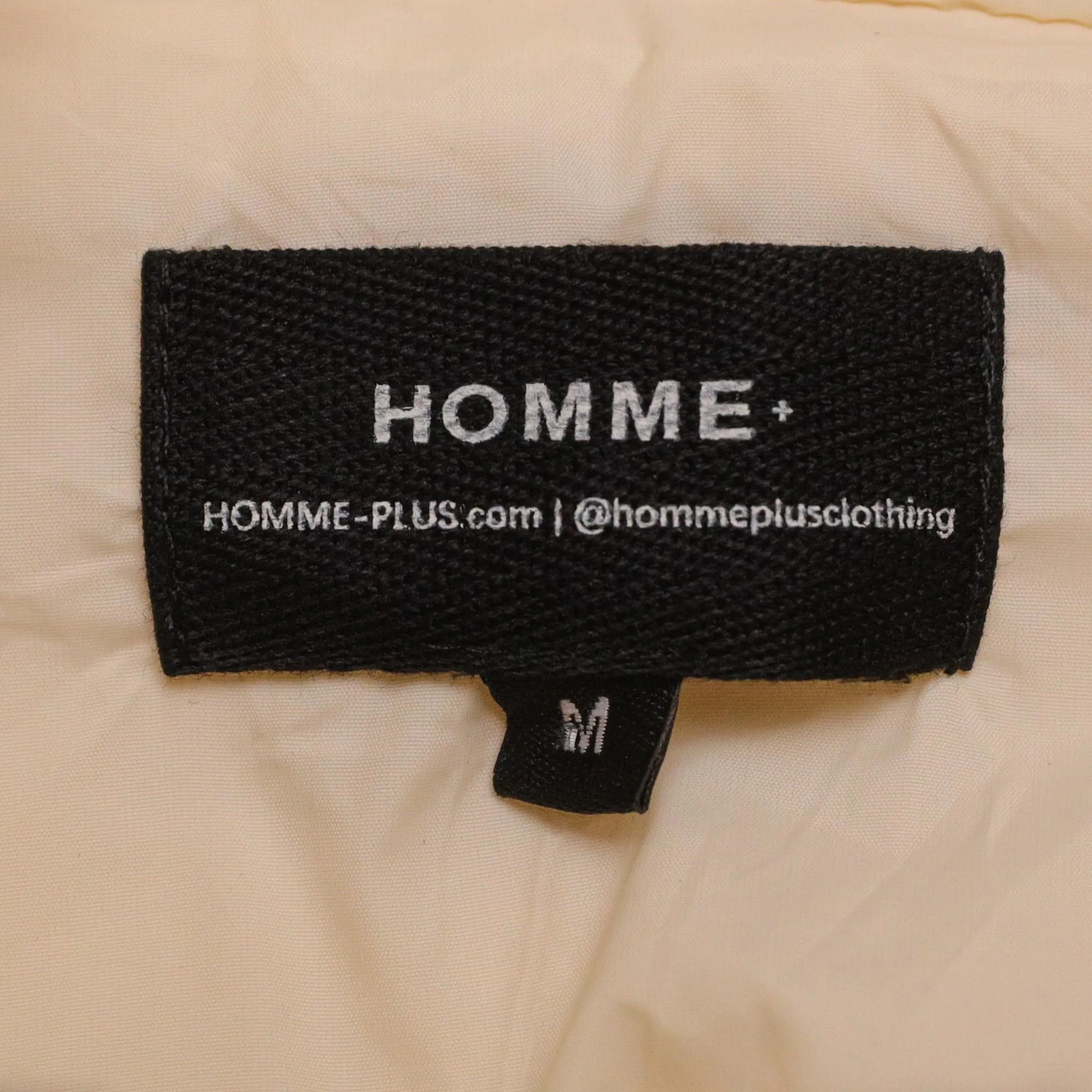 HOMME  Zip Sherpa Jacket Off White