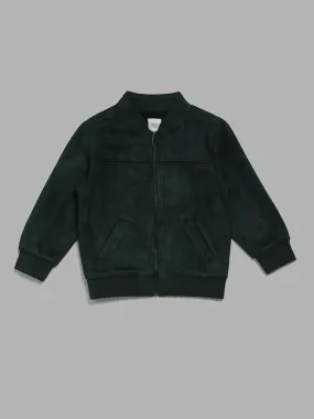 HOP Kids Green Suede Jacket